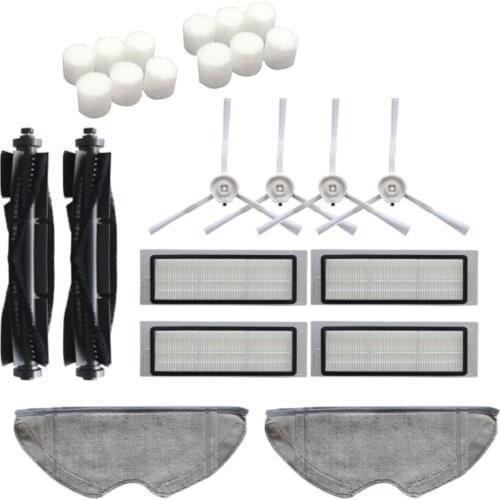 24Pcs Washable Main Brush Side Brushes Hepa Filter Mop Cloth for 360 S5 S7 Robot Robotic Vacuum Cleaner Parts