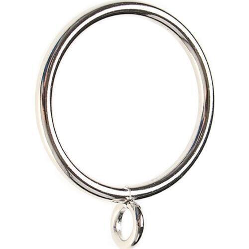 40 Pack Curtain Rings, 38mm Internal Diameter iron Curtains Rings Hanging Rings for Curtains and Rods, Silver