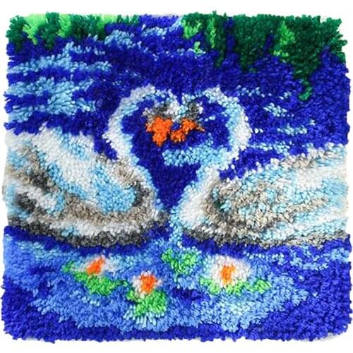 40x40cm DIY Latch Hook Kits Rug Printed Canvas Accessories Home Decor