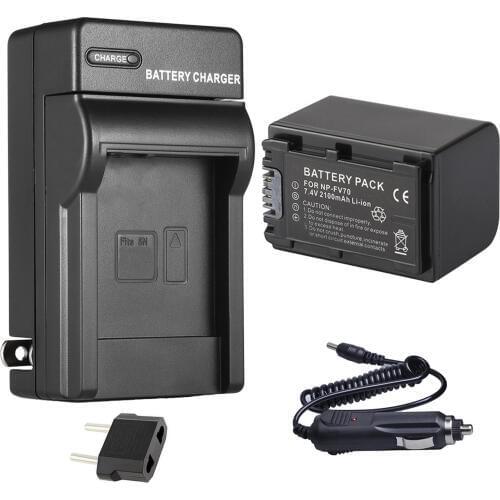 Battery Pack +Charger for Sony HDR PJ710V, PJ720, PJ740V, PJ760V, PJ780V, PJ790V, PJ800, PJ810, PJ820, PJ820E Handycam Camcorder