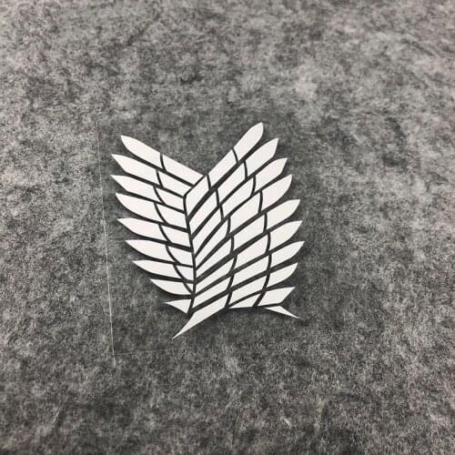 Car Sticker Guitar Auto Window Rear Windshield Decals for Classic Classic Film Anime Ttacking Giant Wings of Freedom Frameless