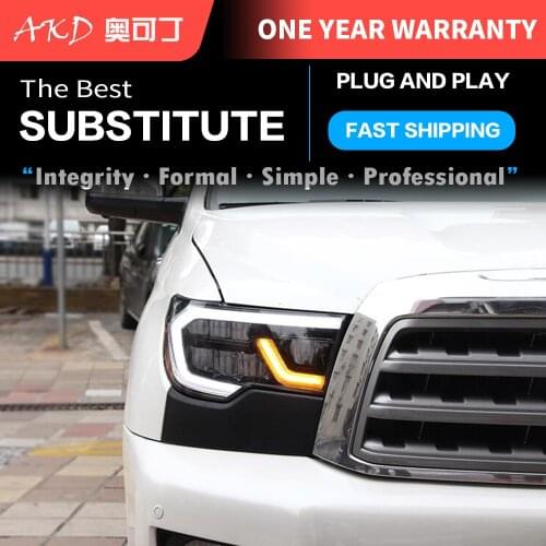 2 PCS Car Lights automotive Parts For Toyota Tundra 2007-2013 Head lamps LED Headlight LED Dual Projector FACELIFT