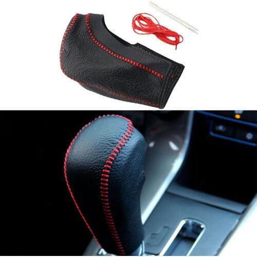 Car-styling for Chevrolet Cruze 2009-2014 Genuine Leather Gear Shift Knob Cover Automatic AT Transmission Car Accessories