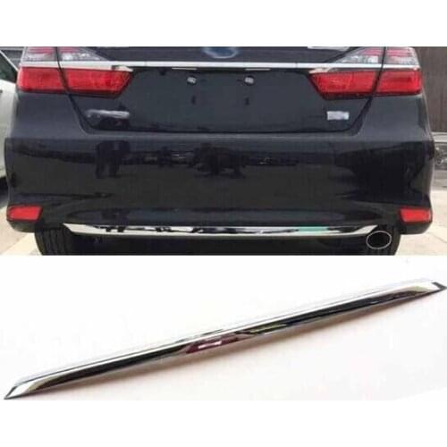 Car styling rear bumper chrome trim rear guard sticker for Toyota Camry 2015 2016 2017
