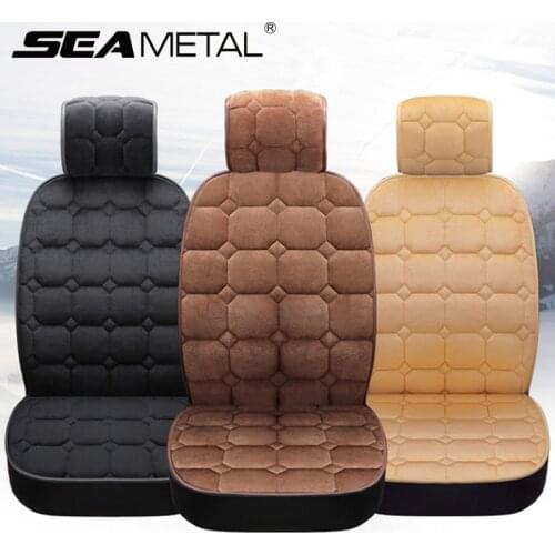 Universal Car Seat Cover Warm Plush Automobiles Seat Covers Set Cushion For Winter Autumn Spring Auto Car Interior Accessories