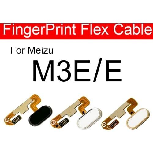 Home Button Flex Ribbon Cable For Meizu Blue Charm M3E E A680H Home Button Flex Cable No Touch ID Fingerprint Accessories Parts