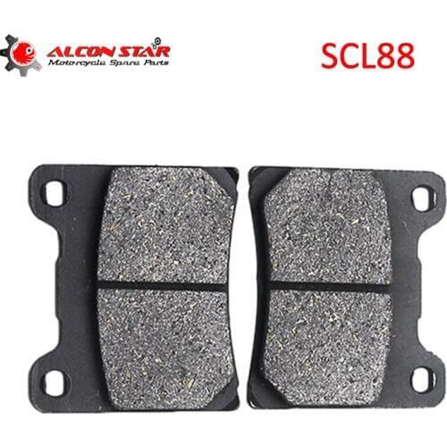 Alconstar-1 Pair Motorcycle Front&Rear Brake Pads for Yamaha TZR125 RD350 FZ400 FZR400 RD500 FZ600 FZR 600 XJ600 FZX 700 FZR 750