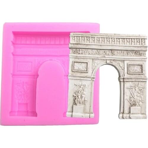 Arc de Triomphe Shape Epoxy Resin Fondant Silicone Mold for DIY Pastry Cupcake Dessert Decoration Kitchenware Baking Accessories