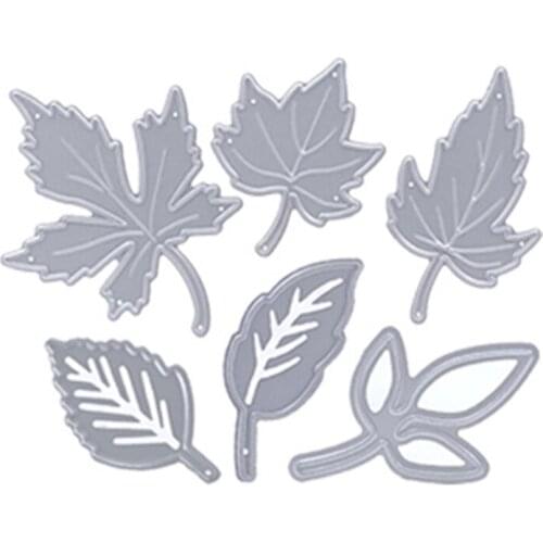 203F Leaves Clear Stamps Embossing Mould, DIY Printing Carbon Steel Mould for Card Making and Scrapbooking