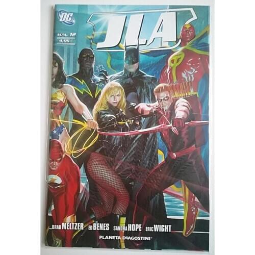 JLA No. 12, DC COMICS, EDITORIAL PLANETA - 2008, the Justice League, 1st Spanish edition, COMIC BOOK, author BRAD MELTZER