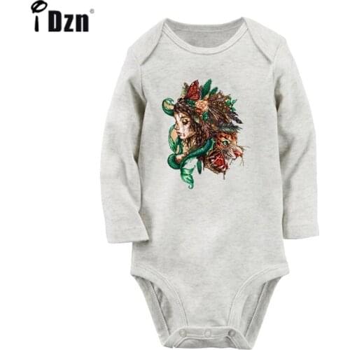 Fairy tale miko and fierce tiger Number No.01 No.99 Couple Design Newborn Baby Bodysuit Toddler Onsies Jumpsuit Cotton Clothes