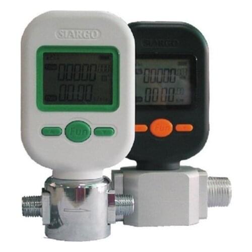 MF5706 Gas Mass Flow Meters Digital Gas Flow Meter Sensor Compressed Air Digital Display Meter 0-10L