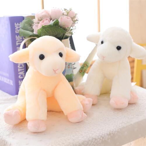 New 1pc 18/25cm Cute Sheep Plush Toy Soft Cartoon Animal Lamb Stuffed Doll Llama Toys Baby Accompany Little Girls Birthday Gift