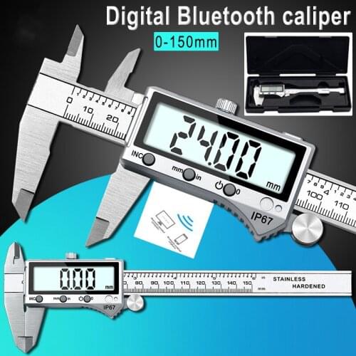 NEW IP67 Bluetooth Waterproof Digital Accurate Vernier Caliper Digital Stainless Steel Vernier Caliper 0-150mm
