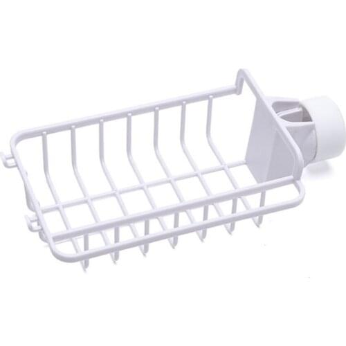 Kitchen Sink Faucet Sponge Soap Storage Organizer Cloth Drain Rack Holder Shelf Practical and durable Holder 2021 New