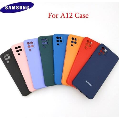 Original Samsung A12 Case Soft Silicone Tpu Back Phone Shell For Samsung Galaxy A12 5G A 12 SM-A125F a125 Bumper Fundas Coque
