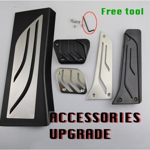 LHD Pedal Kit For BMW X5 G05 X7 G07 2019 2020 Accessories Stainless Steel Gas Fuel Brake Rest Plate Pad Cover Trim