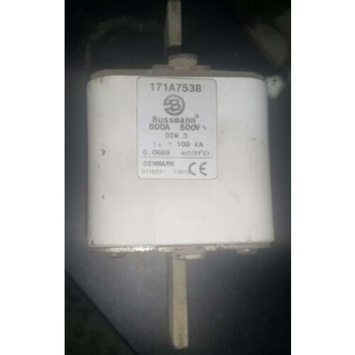 Fuses: 171A7538 800A 500V / 170C7349 750A 600V