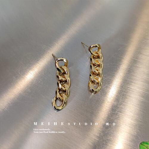 2021 new fashion Europe and the United States personality long chain tassel earrings women net red INS tide earrings for women