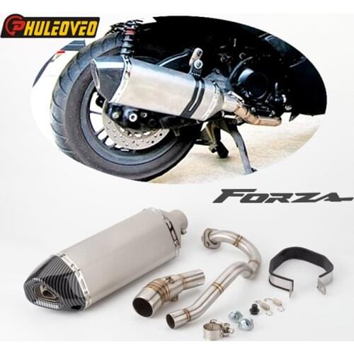Motorcycle Exhaust Link Pipe for FORZA300 Exhaust Muffler Escape Damper Front Middle Connection Link Pipe Tube for Forza 300