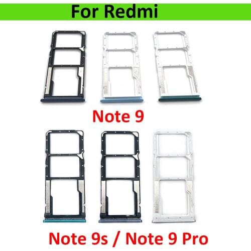 10Pcs/Lot,SIM Reader Card Holder On Board Connector For Xiaomi Redmi Note 9 Replacement Parts