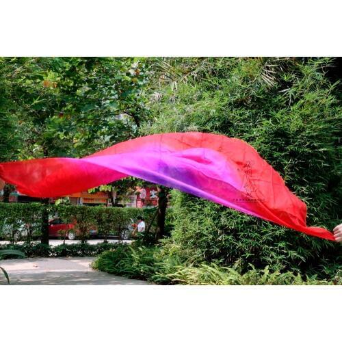 2016 design 100% real silk belly dance veil, cheap dance veils, semicercle veil wholesale 250*114cm Purple Rose Red