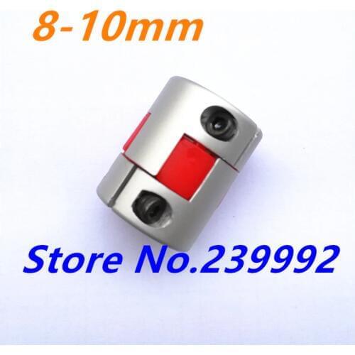 3 pcs of 8mm to 10mm CNC Flexible Jaw Spider Plum Coupling Shaft Coupler Servo Motor Coupler OD 25x30mm 8*10mm