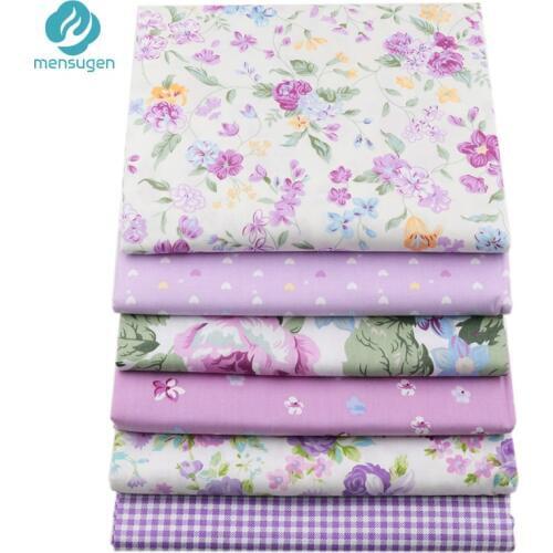 50cm*160cm Floral Printed Cotton Fabric For Patchwork Quilting Dresses Sewing Baby BeddingTextile DIY Needlework Crafts Cloth
