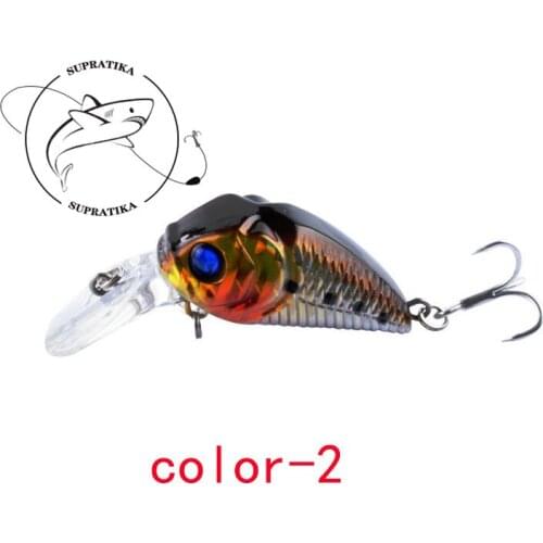 8.22g/6cm Artificial Floating Crank High Quality Fishing Lure Hard Bait 3D Eyes Bionic Freshwater Plastic Fishing Bait
