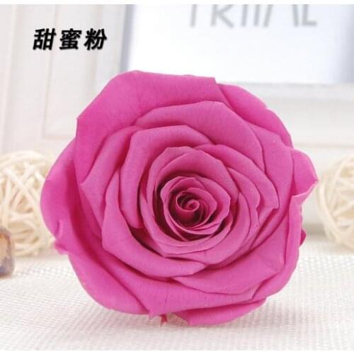 8pcs/box Sweet Powder Preserved Rose Festive & Party Supplies Natural Rose Flowers Creative Art Ornament for Home Decor