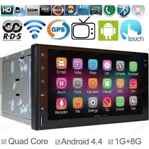 Quad Core 2 Din Car Stereo Player Radio GPS Navigation Bluetooth For Android Universal Support OBD DVR Glonass Multimedia