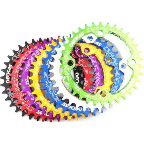MTB Bicycle Round Shape Bcycle Chainwheel 32T/34T/36T/38T 104BCD Chainring Bike Circle Crankset Single Plate Bicycle Parts
