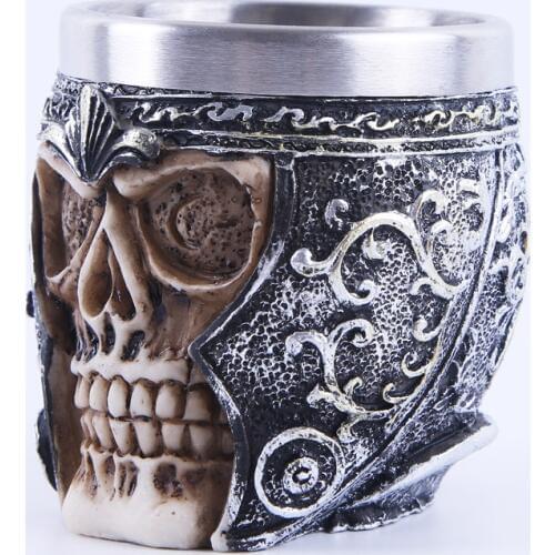 Wine cup skull wine cup resin skull personality gift home furnishing red wine cup beer glass drink glass set goblet