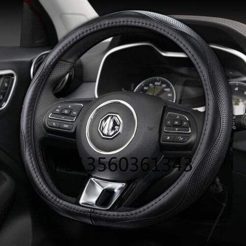 For MG 6 steering wheel cover leather MG6 special For MG HS MG3 ZS EZS car grip cover for all seasons