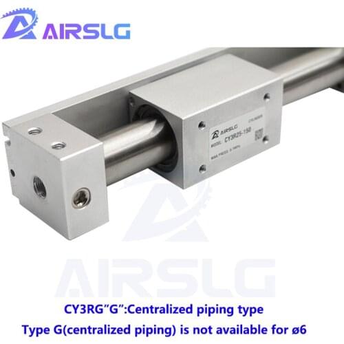 CY3R CY1R CY3R6 CY1R10 -50-100-150-200-250-300-400-500 Magnetically Coupled Rodless Cylinder Direct Mount Type Built-in magnet
