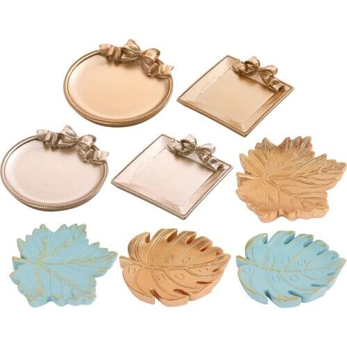 Decorative Retro Jewelry Tray Nordic Decorative Photography Accessories for Christmas, Wedding Decor