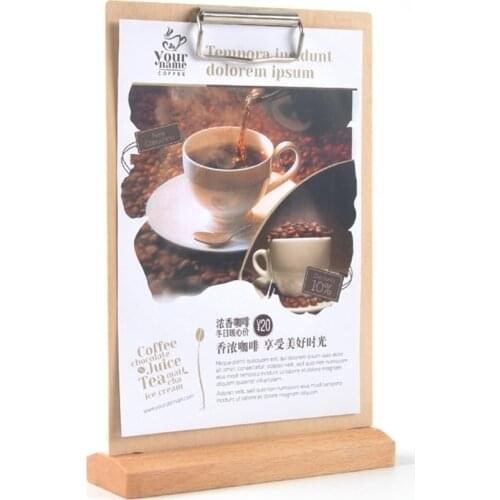 A5 Menu Holder Clipboard Stand Table Wedding Menu Holder Stand Folder Restaurant Menu Book Cover Board