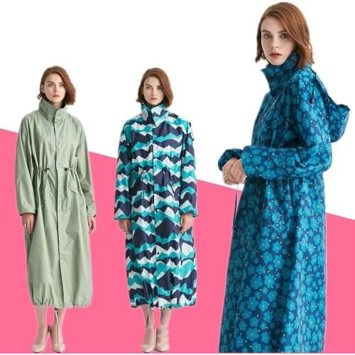 Long Travel Rain Coat Portable Women Ponchos Waterproof RainCoat Pullover Womens Breathable Impermeable Mujer Rain Gear DK50RC