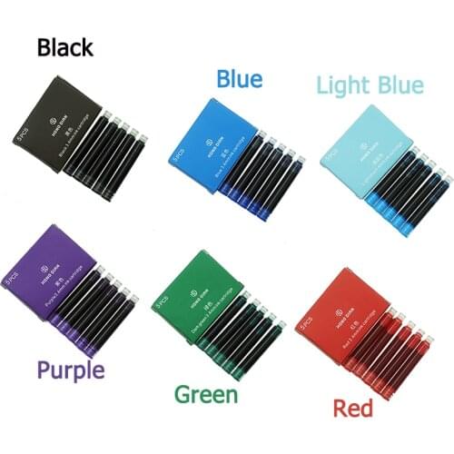 30 Pieces Colorful Hongdian Fountain Pen Ink Cartridges 3.4mm Diameter for HongDian Forest, 6013, 517D Ink Pen / Wing Sung Pens