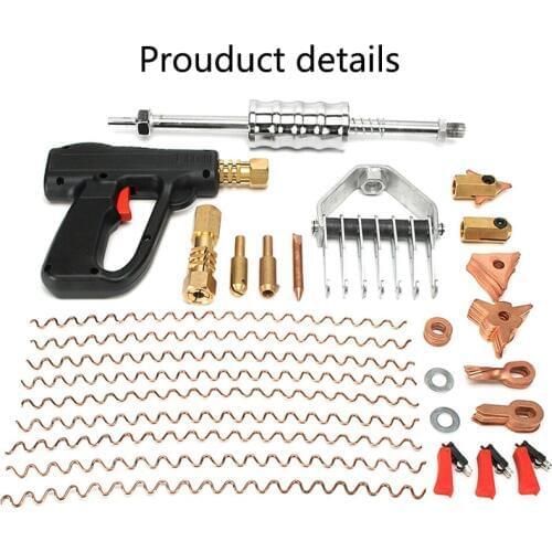 66Pcs/Set Dent repair puller kit vehicle tool manual body welding gun micro welding machine