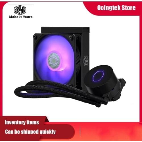 Cooler Master ML120L V2 RGB CPU Water Cooling radiator 12Cm 4PIN RGB Silent Fan Cooling For LGA 2066/2011/115x/AM4/AM3