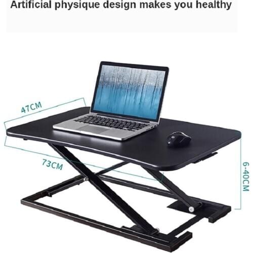 2020 Hot Adjustable Height Sit Stand Table Foldable Laptop Computer Table Lifting Computer Table Sedentary Strong Bearing Super