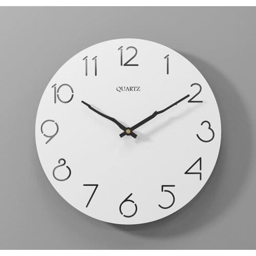 Hot Sale Products Wooden Watch Modern Minimalist Mute Fashion Wall Clock Living Room Bedroom Home Decor Wall Watches Brief