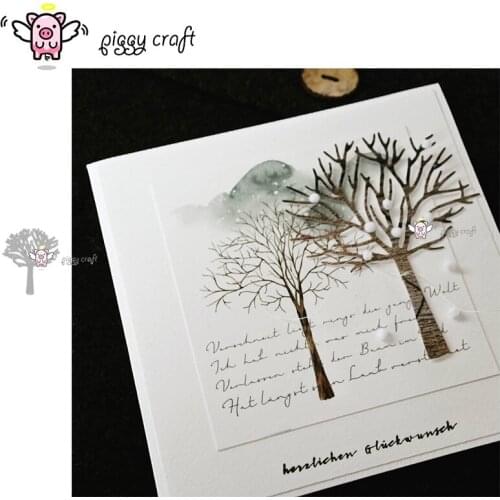 Piggy Craft metal cutting dies cut die mold Tree decoration Scrapbook paper craft album card punch knife art cutter die