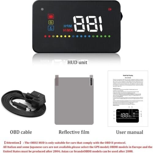 2021 New A200 Auto HUD Head-Up Display Car-styling OBD Scanner Overspeed Warning