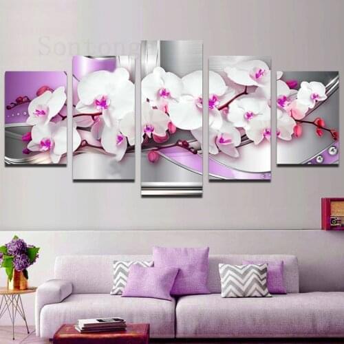 Light Luxury Flower No. 8 Decorative Painting Simple Style Modern Porch Living Room Corridor Study Room Hotel Decoration