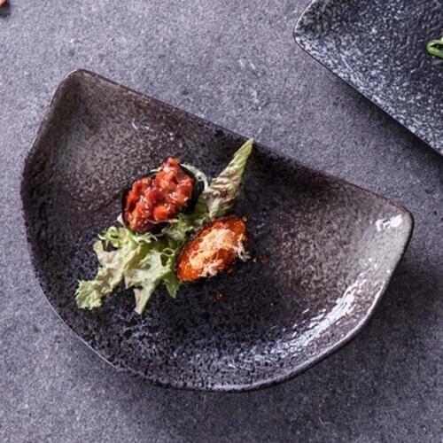 Japanese ceramic tableware creative plate sushi plate small dish plate cold dish plate fruit salad plate platter tableware comme