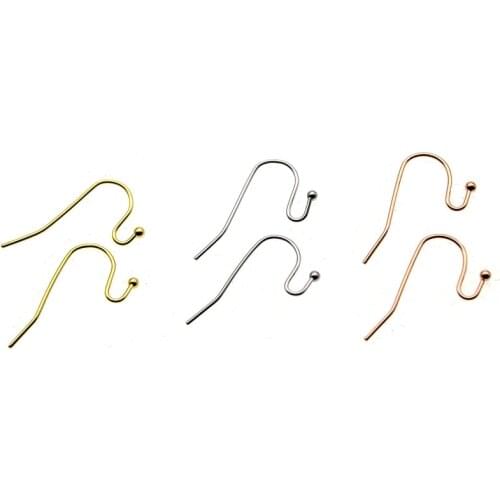 50pcs 12x21mm DIY Earring Findings Stainless Steel Earrings Hooks Clasps Fittings DIY Jewelry Making Accessories Earwire Jewelry