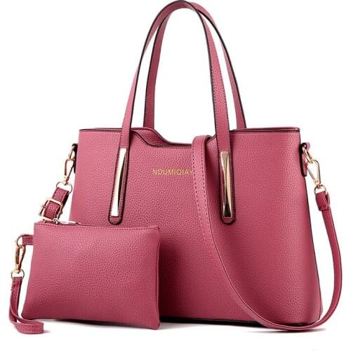 Women Bag Vintage Casual Tote Fashion Women Messenger Bags Top-Handle Shoulder Handbag Purse Wallet Leather 2021 New