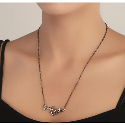 Ankh Cross Eye of Horus Necklace for Women Celtic Moon Brand Star of David Pendant Necklace Faith Amulet Jewelry